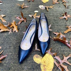 Sam Edelman Dori Black Pointed Toe Heels